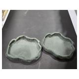 (2) Reptile Feeding Dishes