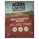 4.5lb Acana limited ingredient diet beef and