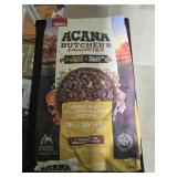 (3ct) 17lb acana butcher's favorite free, run