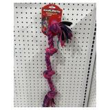 Mammoth Flossy Chews Cloth 4 Knot Tug Rope Dog