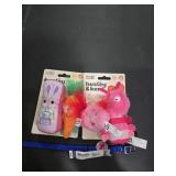 (4) Huxley & Kent Catnip Crinkle Yoys & 8" Collar