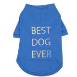 Sz S BEST DOG EVER" in Colorful Embroidered