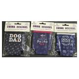 (3) Dog Koozies