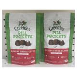 (2) Greenies PILL POCKETS for Dogs in Hickory
