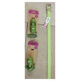 26' Green Nylon Dog Collar & Waste Bags
