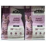 (2) Bags 4lb ACANA First Feast Free-Run Chicken
