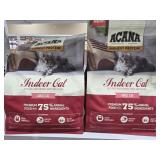 (2) Bags 4lb Acana Highest Protein Indoor Cat D