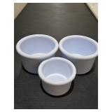 (2) 16oz Crock Bowls & (1) 8oz