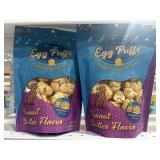 (2) Wild Meadow Farms Egg Puffs, a peanut butter