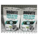 (2) Dinovite Triple Action Oral Care Dental Chews
