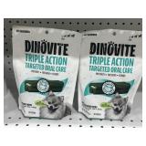 (2) Dinovite Triple Action Oral Care Dental Chews