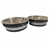(2) Corsa Pet Bowls
