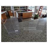 (4) Clear Acrylic Sign Holders
