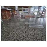 (4) Clear Acrylic Sign Holders