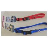 Coastal Pet XS Collars Blue & Red 8-12"