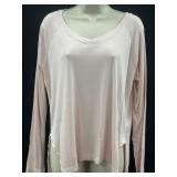 Sz S PJ Harlow Frankie V-Neck Rib Knit Top
