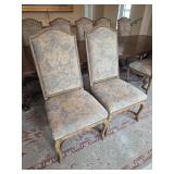 (2) French Louis XV Style Side Chairs featuring