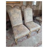 (2) French Louis XV Style Side Chairs featuring