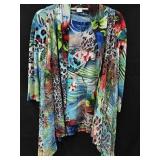 Sz S Damee Inc Shirt w/ Matching Lace Vest