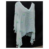 MAMEYï¿½ White Cotton Pullover Flowy Blouse with