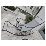 Forged Wrought Iron Rocking Chair w/Sling Seat