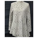 Sz Large Beige Soft Surroundings Elyese Lace