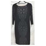 Sz 10 Joseph Ribkoffï¿½ Black Velvet Evening Dress