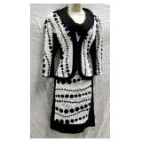 Sz 10 Joseph Ribkoffï¿½ Black & White Geometric