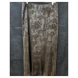 YY Brown Tulle Trim Maxi Skirt