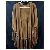 Reba Leather Fridge Shawl