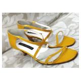 LARRY STUARTï¿½  Tangerine Kitten Heeled Strappy