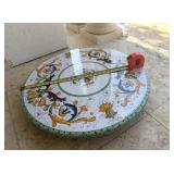 Custom Made Italian Hand-Painted Ceramic-Stone