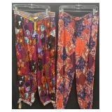 (2) Sz M Anthropologie Maelynn Harem Joggers with