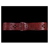 Linea Pelle Leather Cutout Belt 32