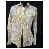 Sz M Craig Taylor Chain Print Blouse