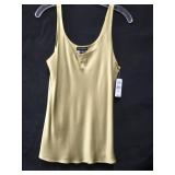 NWT Josie Natori Gold Silk Camisole Top