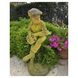Statue of Boy Playing Baseball