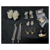 (4) Pr Earrings (3) are Clip On, (2) UT Pins,