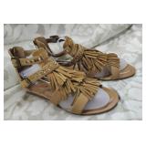 GIANNI BINIï¿½ Tan  Fringe Sandles 8m