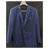 Sz: 48 Reg, Hickey Freeman Blue Blazer Jacket