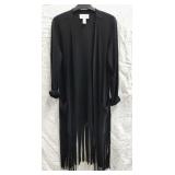 Joseph Ribkoffï¿½ Black Fringe Long Sleeveed