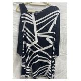 Sz M Clara Sunwoo Geometric Print stretch dress