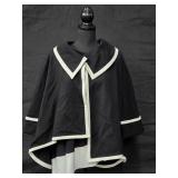 Sz 8/10 Joseph Ribkoff Black Cape Jacket with