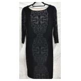 Sz 10 Joseph Ribkoffï¿½ Black Velvet Evening Dress