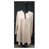 Sz Med BCBGMAXAZRIA Beritt Pale Pink Faux Suede