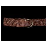 Sz MD Neiman Marcus Braided Leather Belt