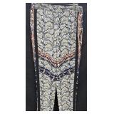 Sz M BCBG Maxazria Ryen Paisley Print Pants