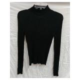 Sz MD Silk Blend Mock Turtleneck