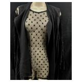Sz M Eillen Fisher 2 Pc Set Black Asymmetrical