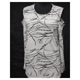 Sz Med Betek Cold Shoulder Top w/Embellished